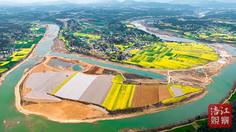 梓潼鸭鹤岩春耕春景 张承安.jpg